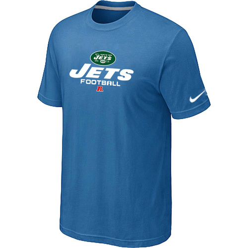 Nike New York Jets Critical Victory NFL T-Shirt - Light Blue